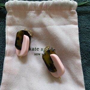 Kate Spade Tortoise and Blush Earrings